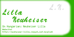 lilla neuheiser business card